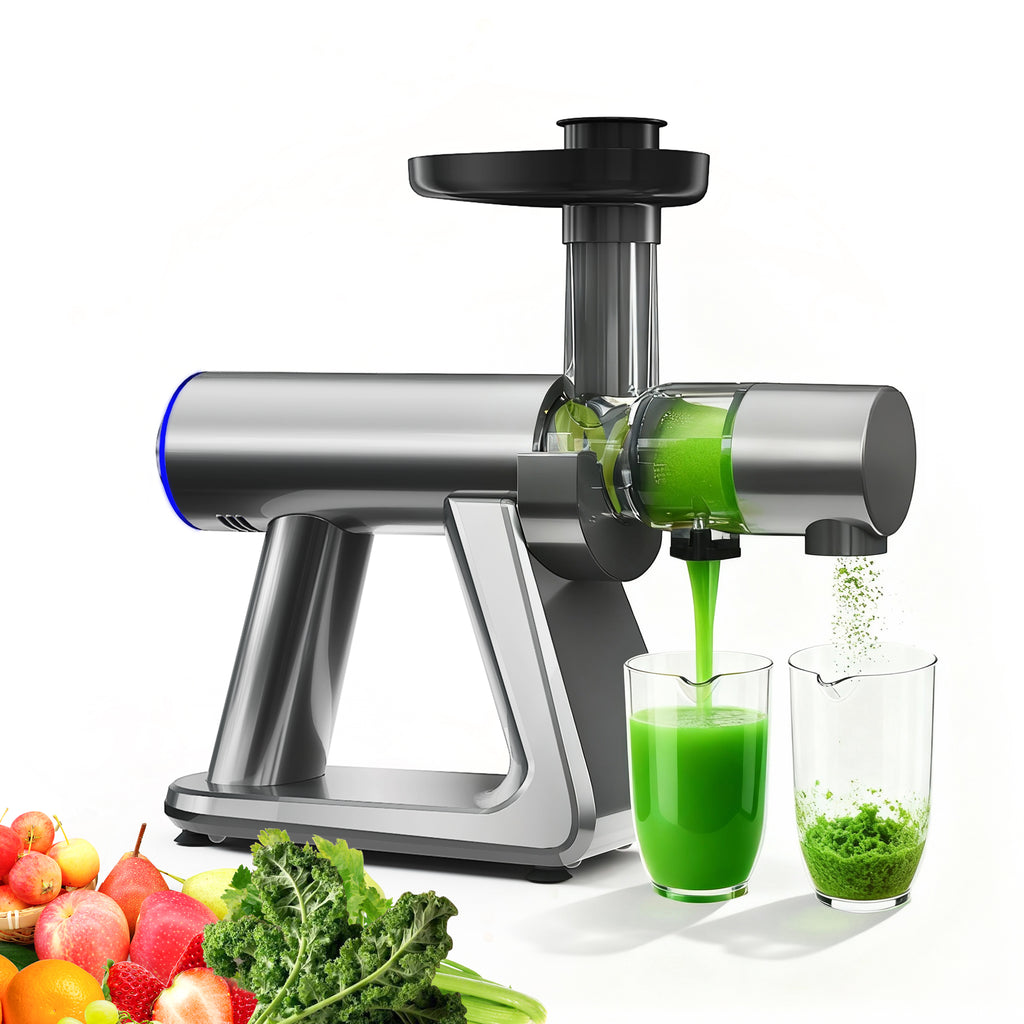 Cold Press Juicer, Juicer Machine with 55RPM, High Juice Yield for Fruits & Vegetables, Easy to Clean