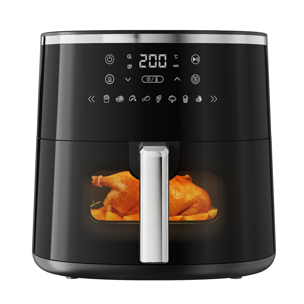 6QT Digital Air Fryers, Large Capacity Air Fryer with Touchscreen 1800W for Healthy Frying, Family Size