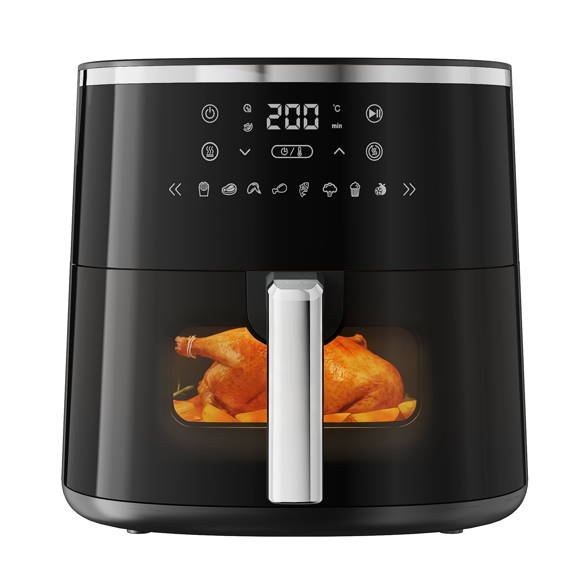 6QT Digital Air Fryers, Large Capacity Air Fryer with Touchscreen 1800W for Healthy Frying, Family Size