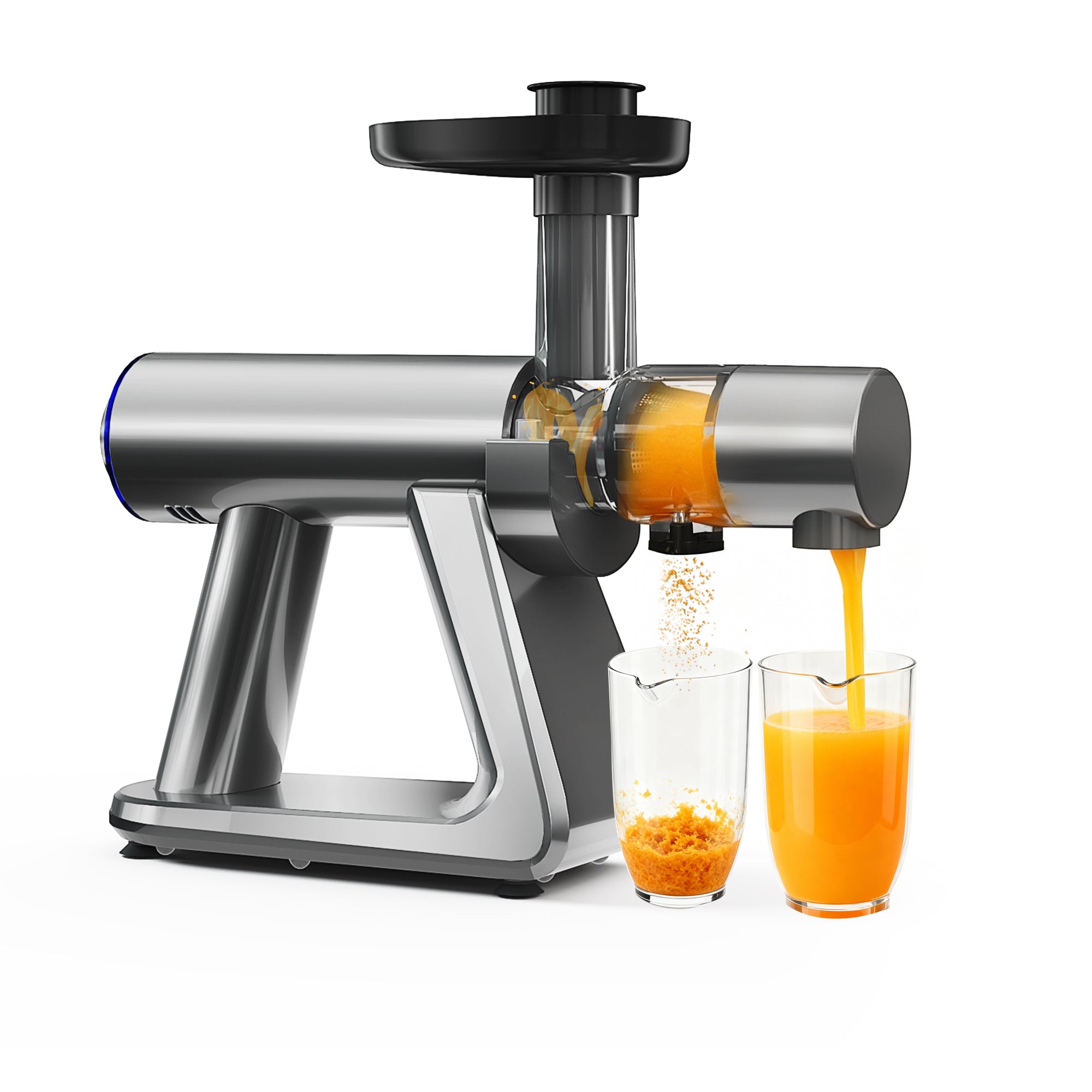 Cold Press Juicer, Juicer Machine with 55RPM, High Juice Yield for Fruits & Vegetables, Easy to Clean