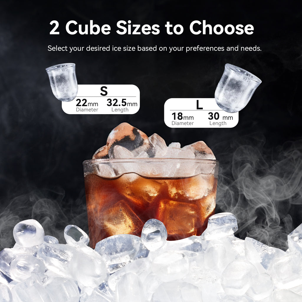 Ice Maker Countertop, Portable 22LBS Ice Machine 9 Mins Quick Ice Making