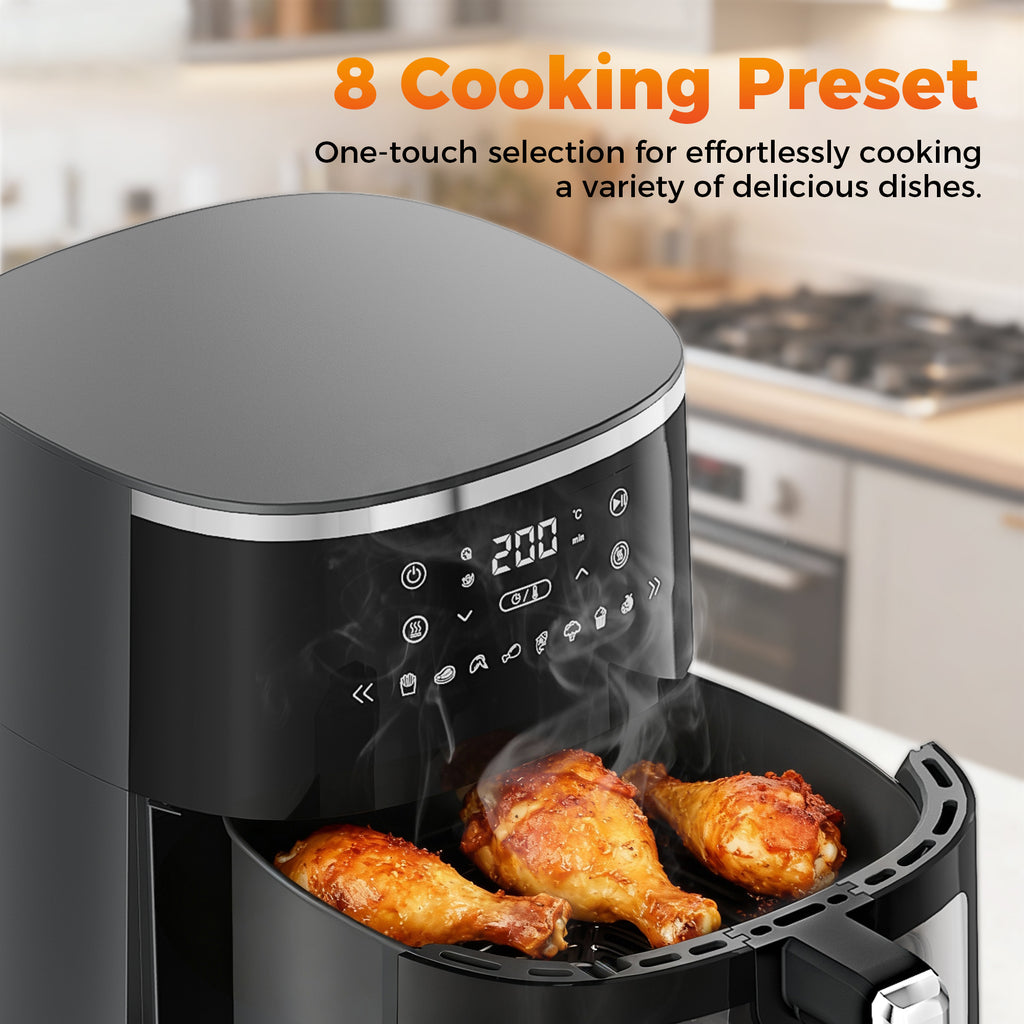 4.5QT Digital Air Fryer, Compact 1800W Hot Air Fryers  for Small Kitchen Appliance Countertop