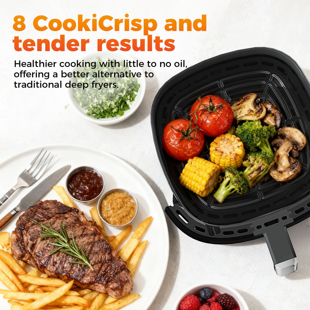 4.5QT Digital Air Fryer, Compact 1800W Hot Air Fryers  for Small Kitchen Appliance Countertop