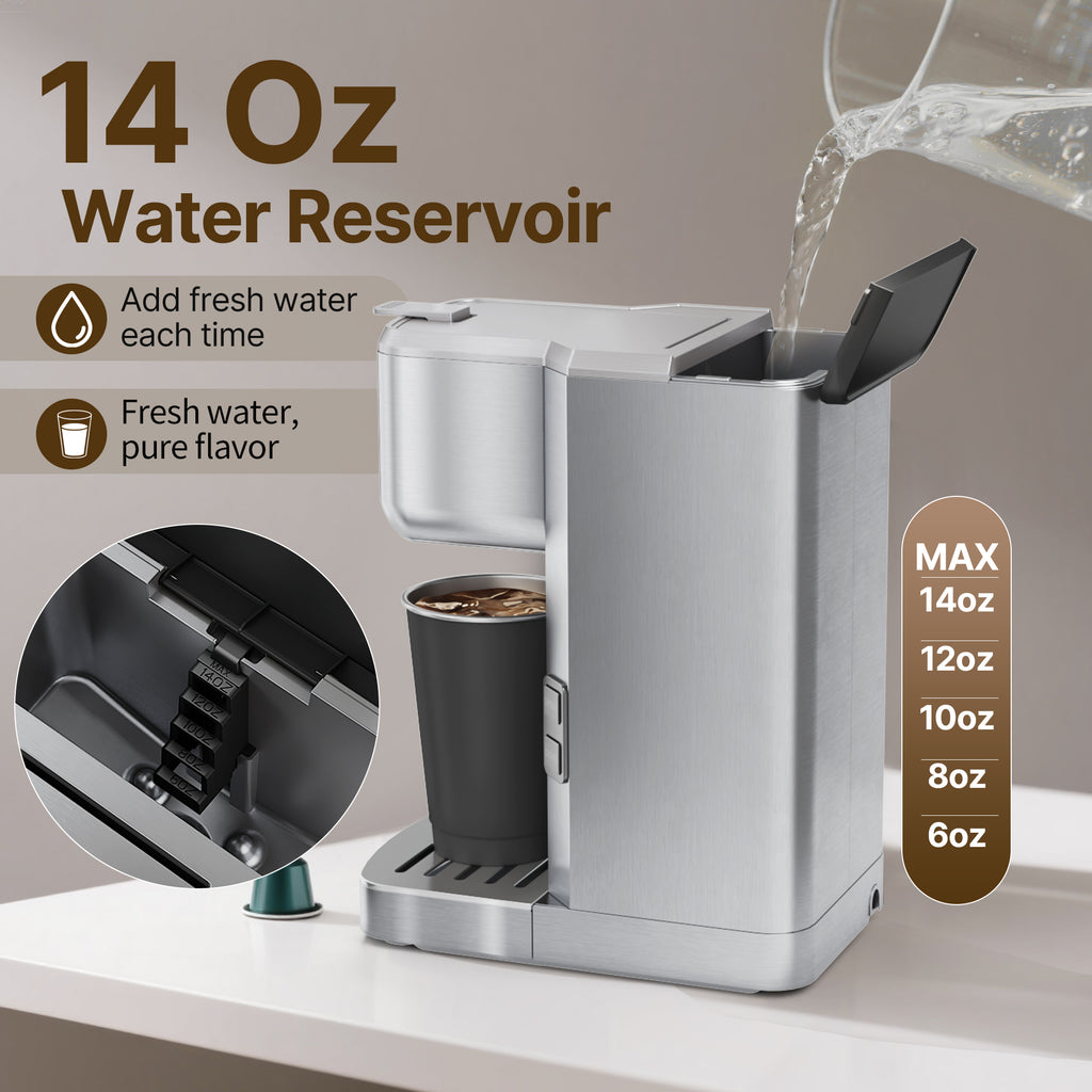 3-in-1 Coffee Maker, 14oz Compact Coffee Machine for Kitchen Appliances