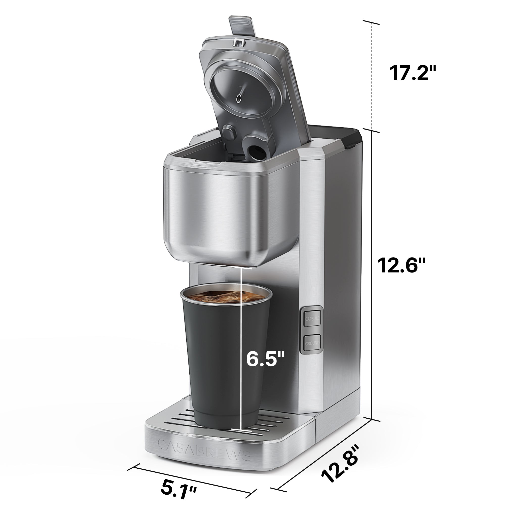 3-in-1 Coffee Maker, 14oz Compact Coffee Machine for Kitchen Appliances