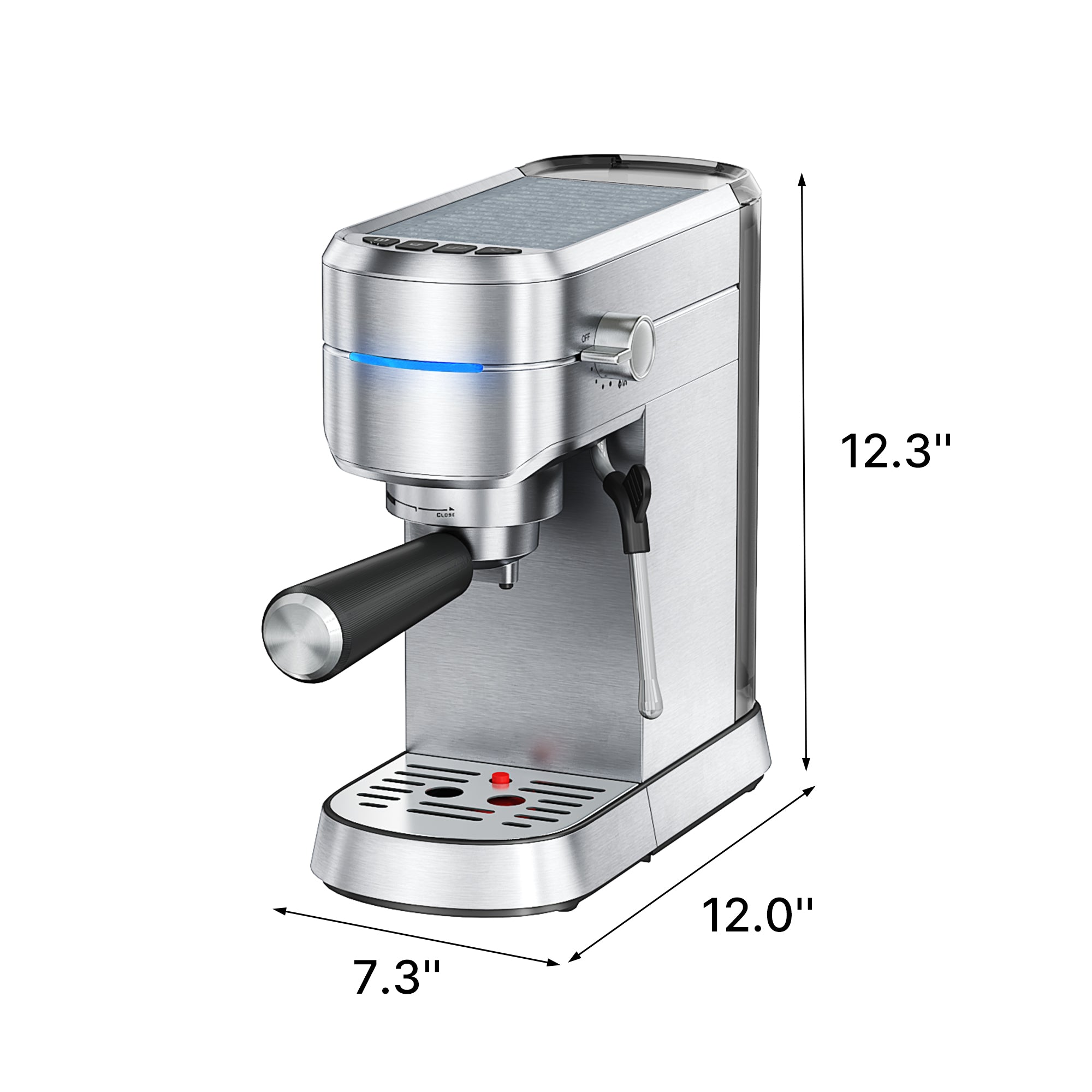 Professional Espresso Maker Machine, 15 Bar Expresso Machine with Steam Wand Ideal Coffee Maker for Espresso Cappuccino