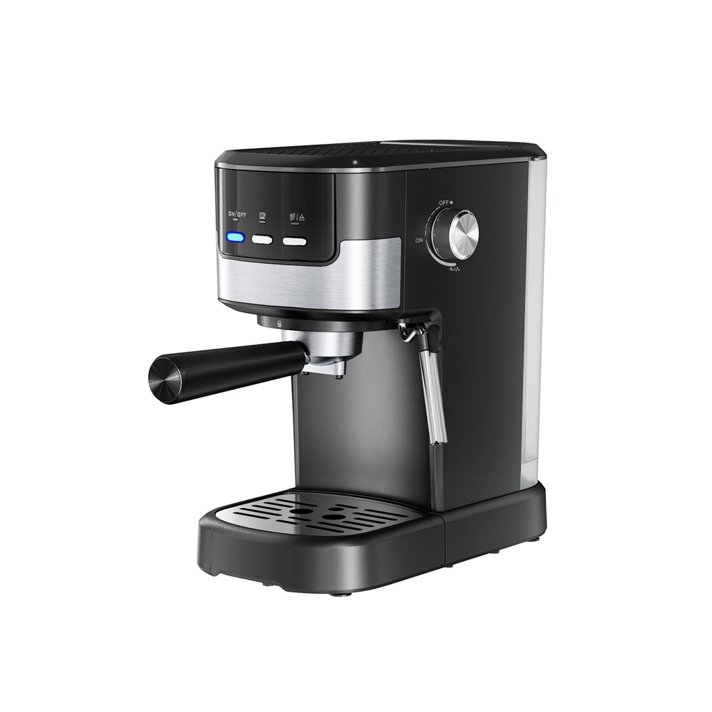 Espresso Machine with Milk Frother, 15 Bar Compact Coffee Machine Stainless Steel Espresso Maker for Cappuccino, Latte